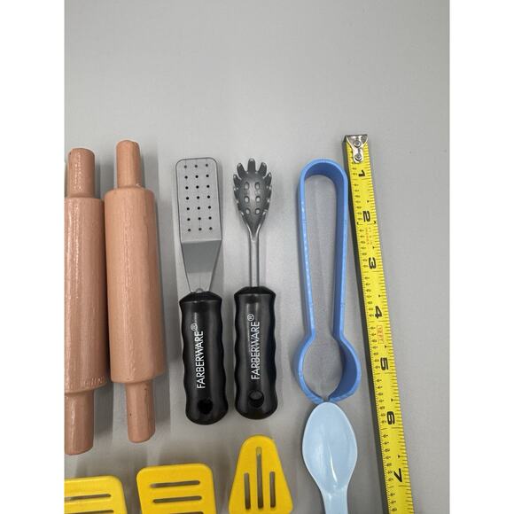 Plastic Toy Pretend Play Food Kitchen Utensils Lot Includes Rolling Pins Grater - Picture 9 of 12